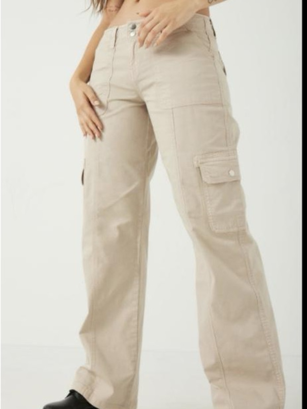 Garage Beige Cargo Pants